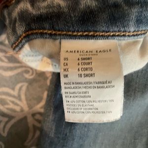 American Eagle super stretch jeans 6 short